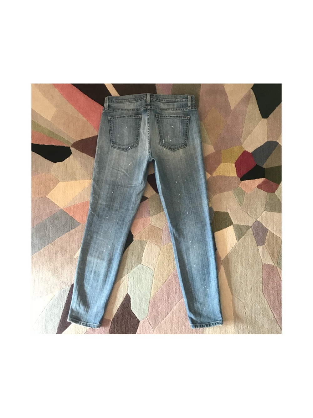 Current Elliott Paint Splatter Stiletto Jean Size 29 (Alt 28) - Picture 9 of 13